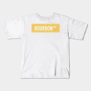 Bourbon st yellow Kids T-Shirt